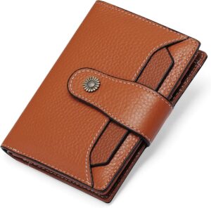 Brown leather wallet wth card slots