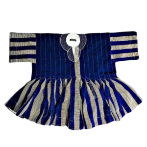 Ghanaian Batakari (Fugu) Smock – Blue Handwoven Smock