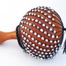 Handcrafted African Shekere Percussion Instrument