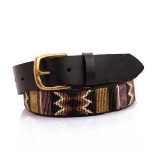 Handcrafted Maasai Beaded Leather Belt