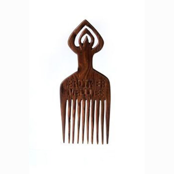 admin-ajax (1) Artisan Hand-Carved Tribal "Masquerade" Wooden Hair Pick