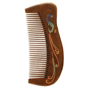 Hand-Carved African "Unity" Decorative Wooden Afro Pick